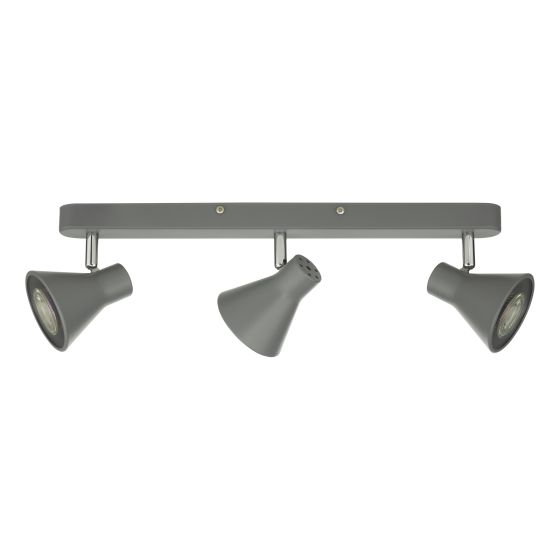 Där Lighting Diza 3 Light Bar Spotlight Matt Grey