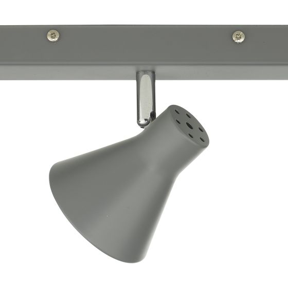 Där Lighting Diza 3 Light Bar Spotlight Matt Grey
