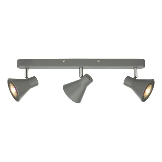 där lighting Diza 3 Light Bar Spotlight Matt Grey