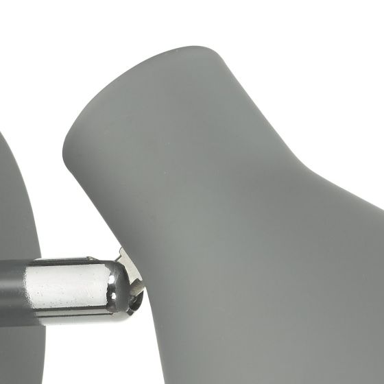 Där Lighting Diza Single Wall Spotlight Matt Grey