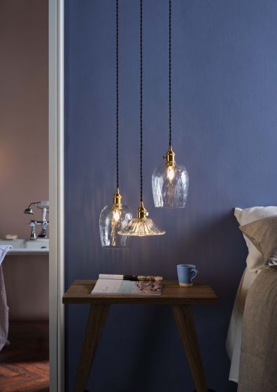 där lighting E14 Suspension In Natural Brass