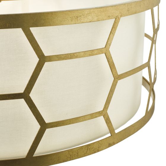 Där Lighting EPSTEIN 4LT PENDANT GOLD IVORY