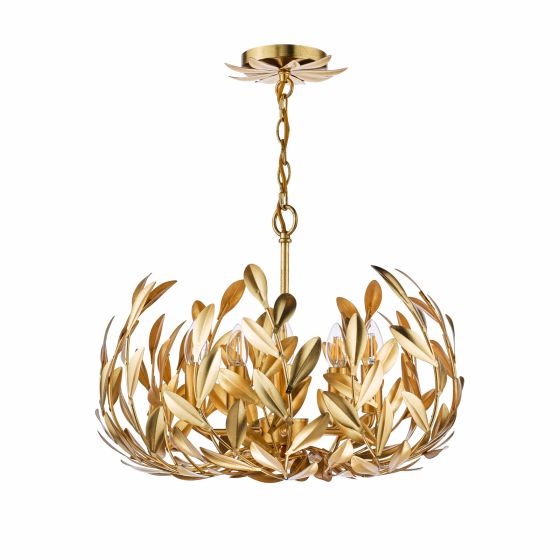 Där Lighting Ercilia 5 Light Pendant Gold Leaf