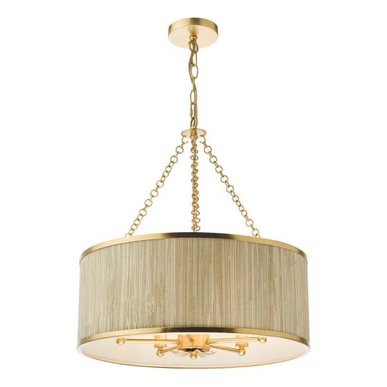 där lighting Fenella 5 Light Pendant Gold Leaf