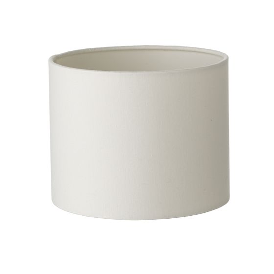 där lighting Ferrara Ivory Cotton Drum Shade 15cm