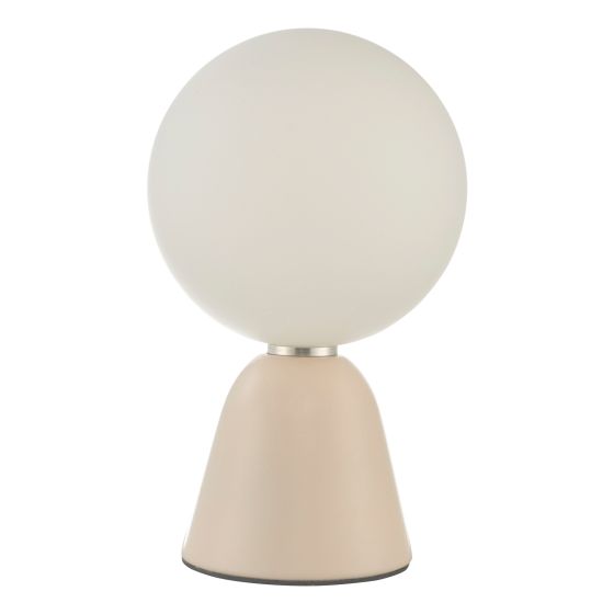 Där Lighting Francesca Table Lamp Pink Opal Glass