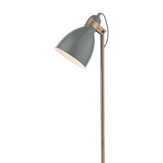 Där Lighting Frederick Task Floor Lamp Grey & Copper