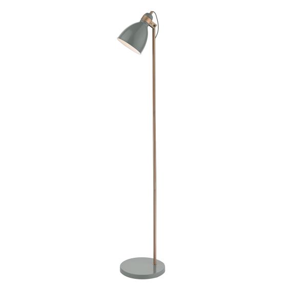 Där Lighting Frederick Task Floor Lamp Grey & Copper