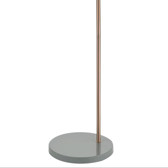 där lighting Frederick Task Floor Lamp Grey & Copper