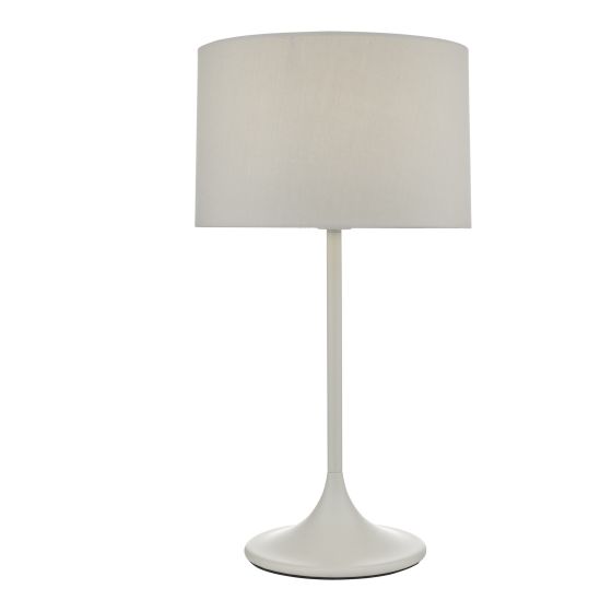 där lighting Funchal Table Lamp Grey With Shade