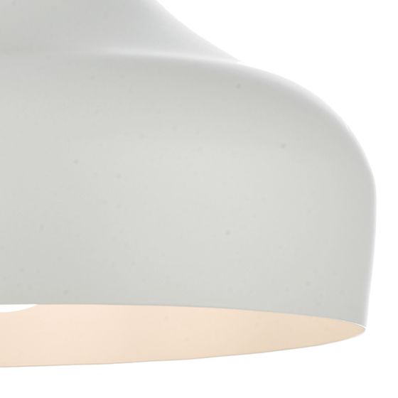 Där Lighting Gaucho 1 Light Pendant White