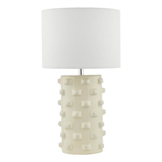 Där Lighting Georgina Table Lamp White With Shade