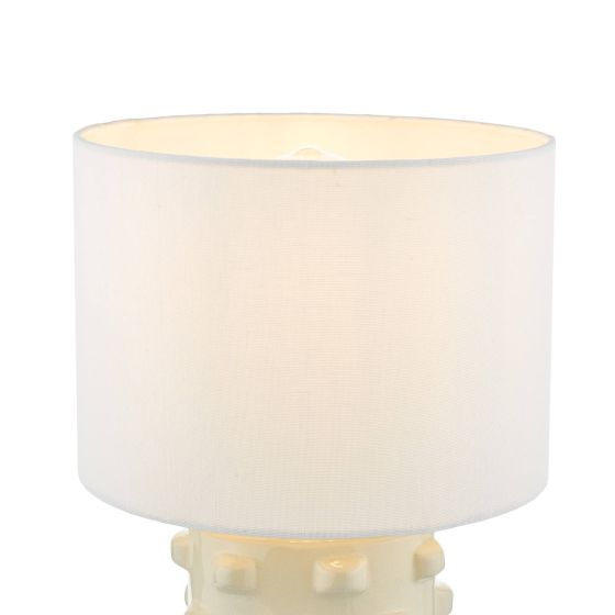 Där Lighting Georgina Table Lamp White With Shade