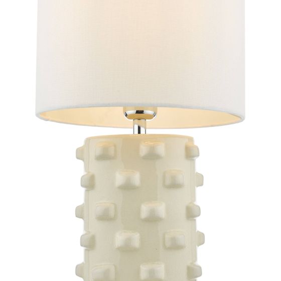 Där Lighting Georgina Table Lamp White With Shade