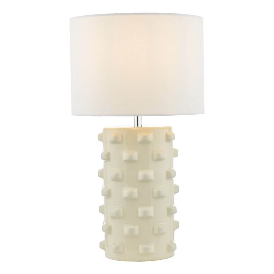 där lighting Georgina Table Lamp White With Shade