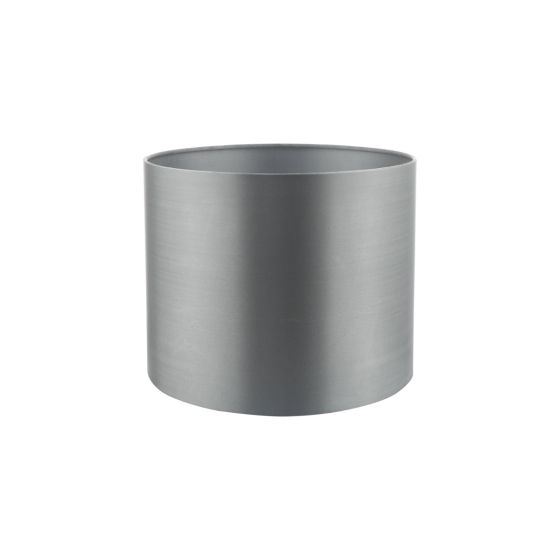 Där Lighting Hilda Grey Faux Silk Drum Shade 12cm