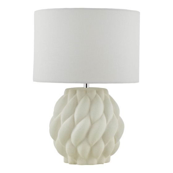 Där Lighting Idonia Table Lamp White With Shade