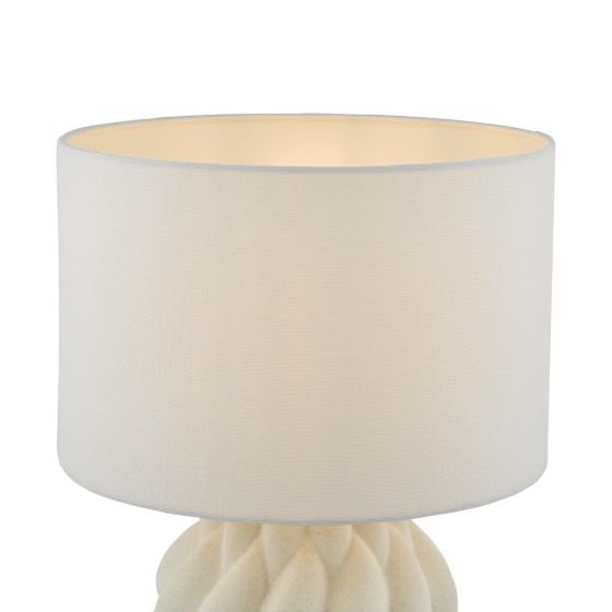 Där Lighting Idonia Table Lamp White With Shade