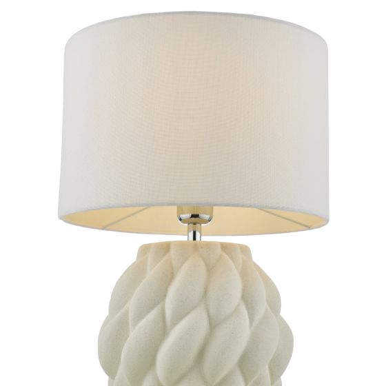 Där Lighting Idonia Table Lamp White With Shade