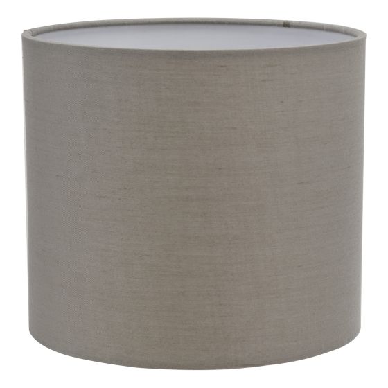Där Lighting Ilona Grey Cotton Drum Shade 18cm