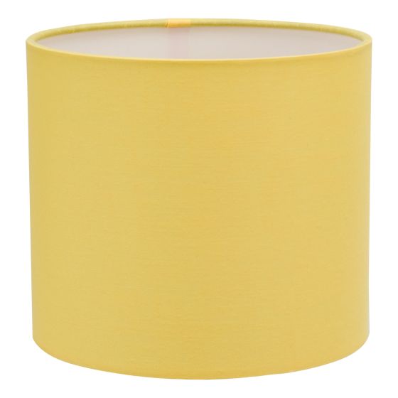 Där Lighting Ilona Yellow Cotton Drum Shade 18cm