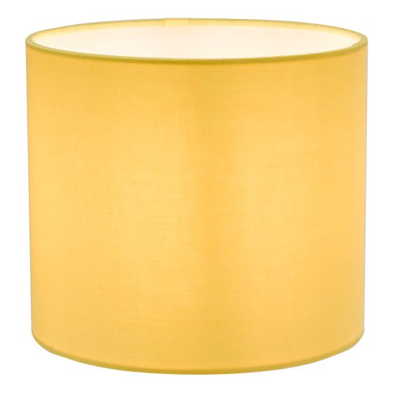där lighting Ilona Yellow Cotton Drum Shade 18cm
