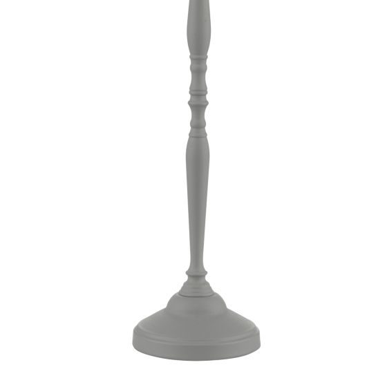 där lighting Joanna Table Lamp Grey With Shade