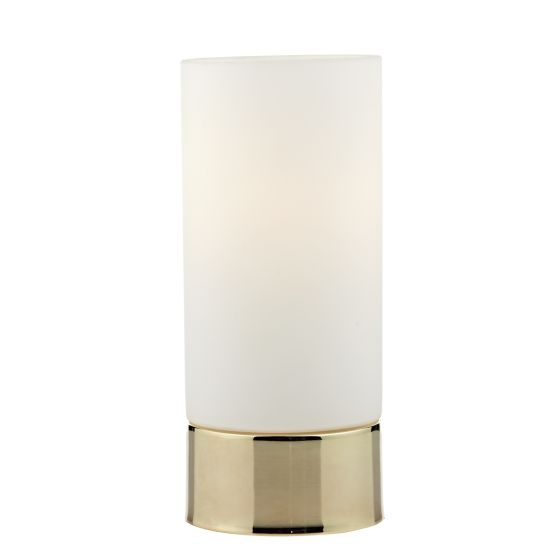 Där Lighting Jot Touch Table Lamp Gold Opal Glass