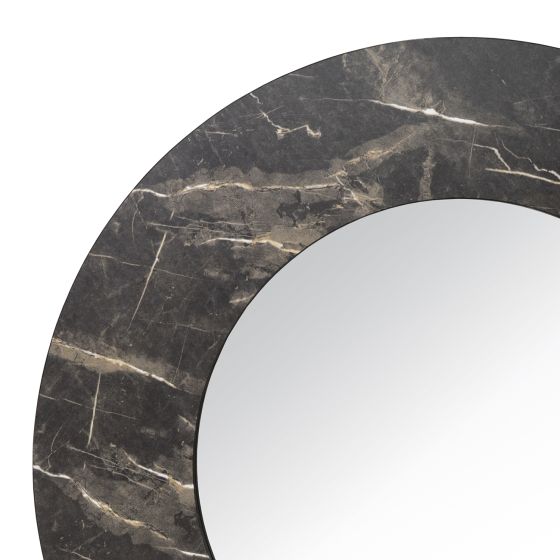 Där Lighting Juvan Dark Marble Mirror 80cm