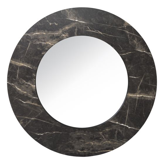 där lighting Juvan Dark Marble Mirror 80cm