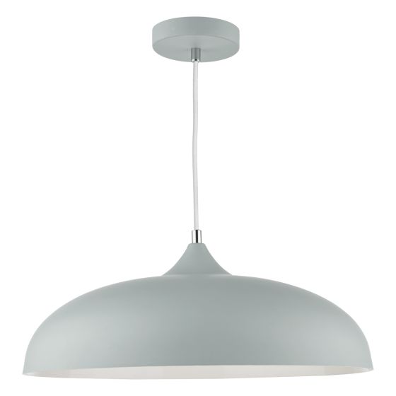 Där Lighting Kaelan 1 Light Pendant Soft Matt Grey