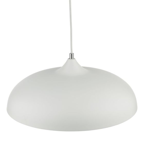 Där Lighting Kaelan 1 Light Single Pendant White