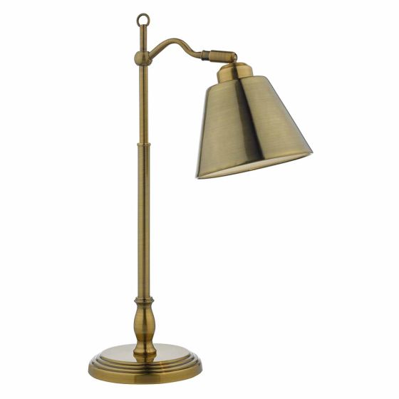 Där Lighting Kempten Task Table Lamp Antique Brass