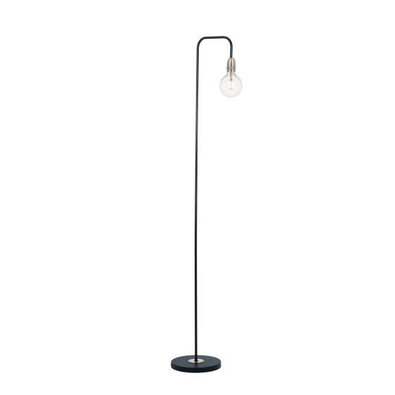 där lighting Kiefer Floor Lamp Black & Antique Brass