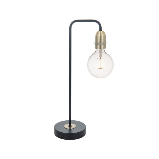 där lighting Kiefer Table Lamp Black & Antique Brass