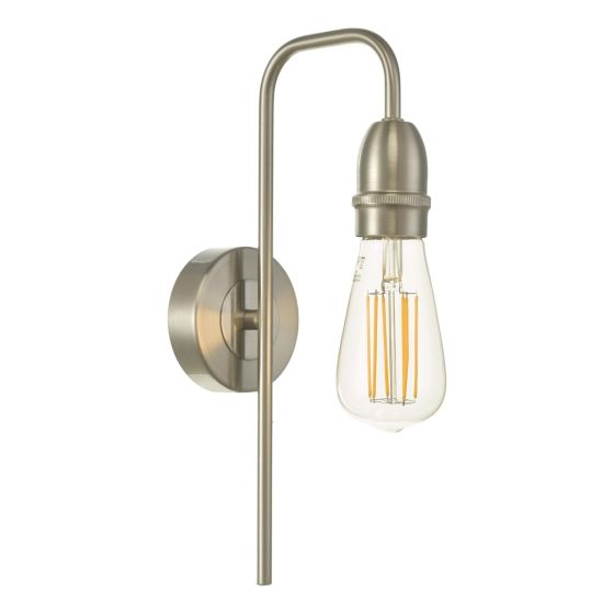 Där Lighting Kiefer Wall Light Satin Chrome