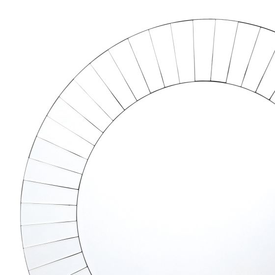 Där Lighting Lahaina Bevelled Round Mirror 80cm