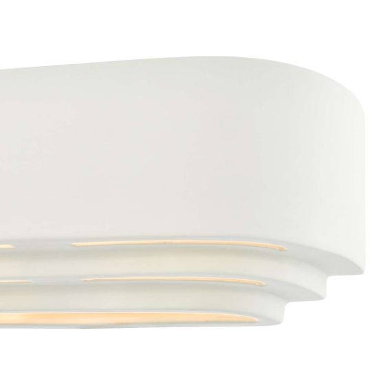Där Lighting Lando Ceramic Wall Washer White