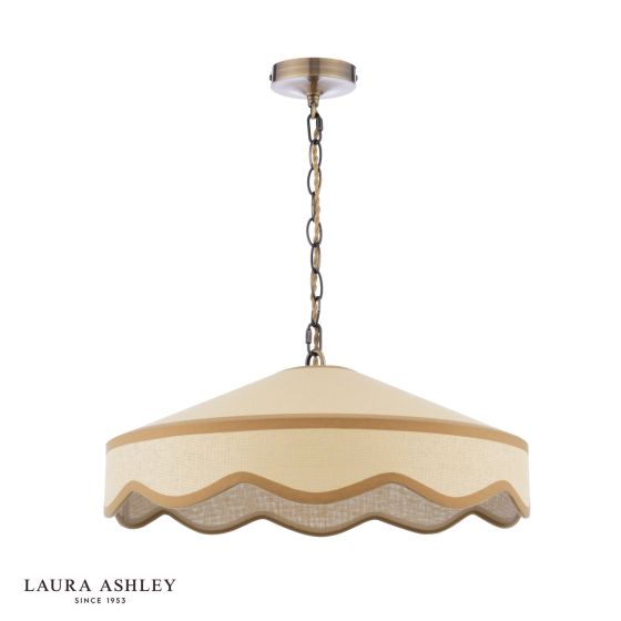 Där Lighting Laura Ashley Buckenham Pendant Rattan