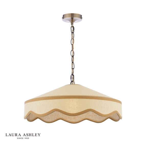 där lighting Laura Ashley Buckenham Pendant Rattan