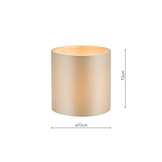 Där Lighting Lyris Taupe Cotton Drum Shade 12cm
