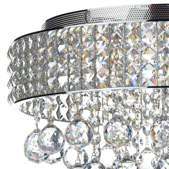 Där Lighting Matrix 5 Light Flush Polished Chrome