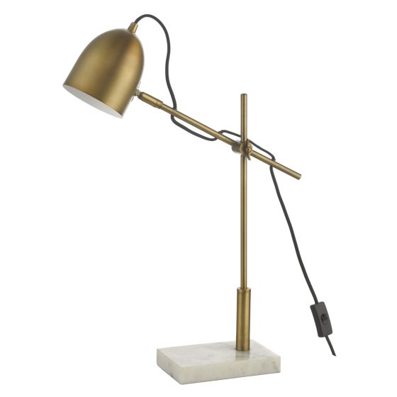 Där Lighting Mendal Task Lamp Bronze & Marble