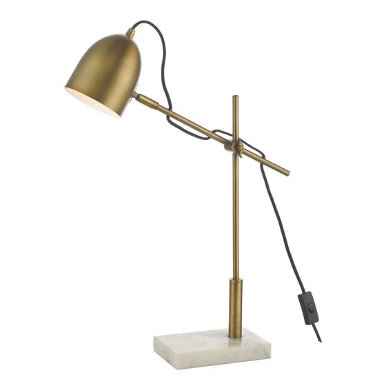 där lighting Mendal Task Lamp Bronze & Marble