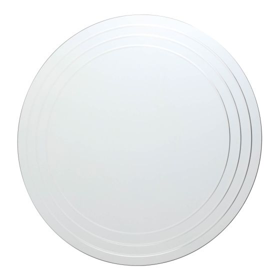 där lighting Meora Round Bevelled Mirror 100cm