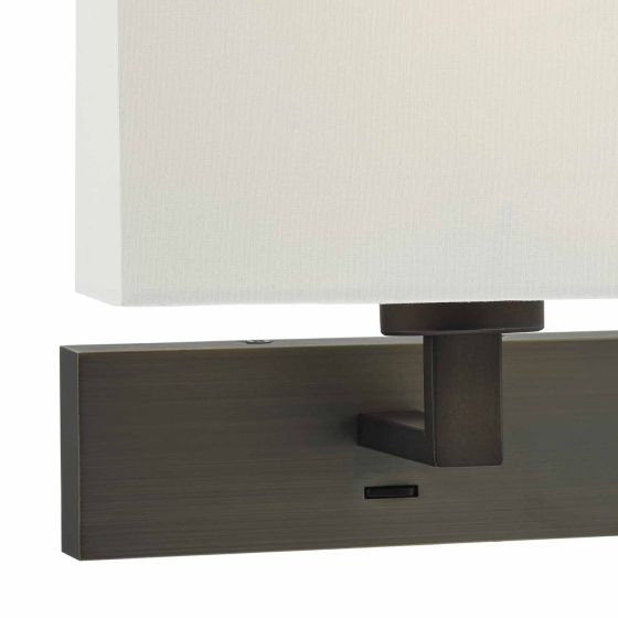 Där Lighting Modena Wall Light Bronze (Bracket Only)