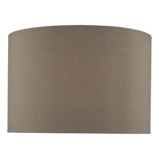 där lighting Mubina Grey Faux Silk Drum Shade 30cm