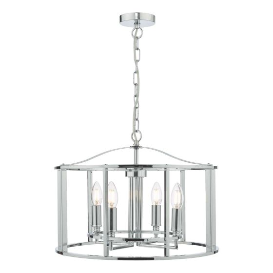 där lighting Myka 4 Light Pendant Polished Chrome