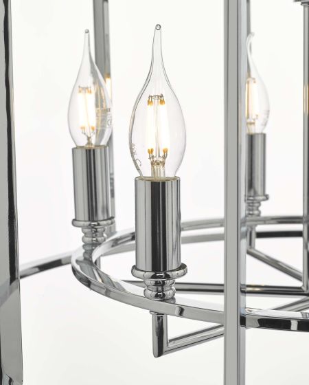 Där Lighting Myka 6 Light Pendant Polished Chrome