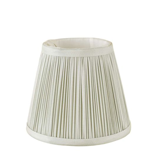 Där Lighting Noelle Grey Silk Pleated Shade 14cm